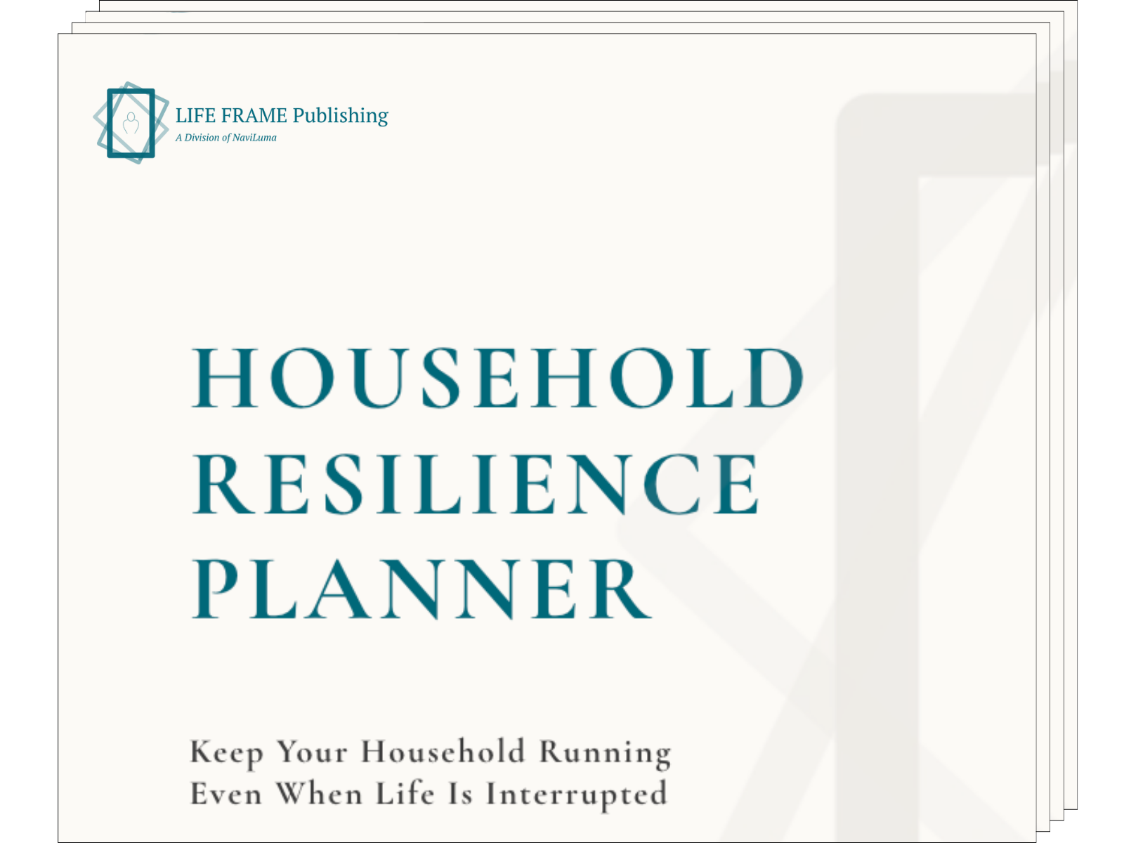 Household Resilience Planner cover stack